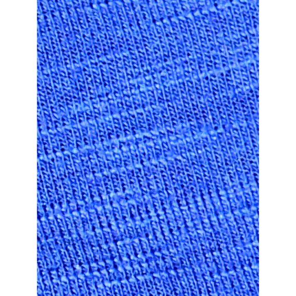 Adrienne Vittadini Royal Blue Tunic Top Sheer Chiffon Back Hem Size Large Chic - Picture 13 of 13